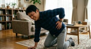 ぎっくり腰の痛みが出る腰まわりのイメージ
